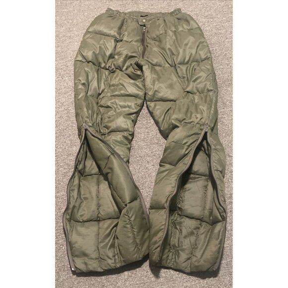Vintage 60s 70s Small Eddie Bauer Premium Goose Down Quilted Jacket Pants Suit - Picture 10 of 16